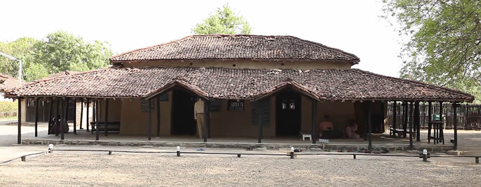 Adi Nivas (the first cottage) and Prayer Ground