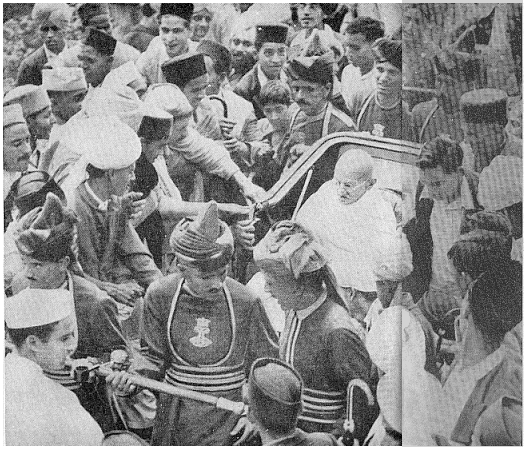 Gandhi On The Way To Simla