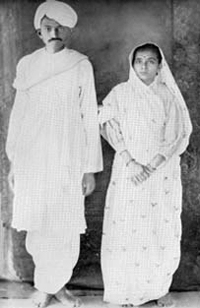 Gandhi and Kasturba