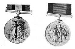 Medals awarded to Gandhi for his services during two wars in South Africa